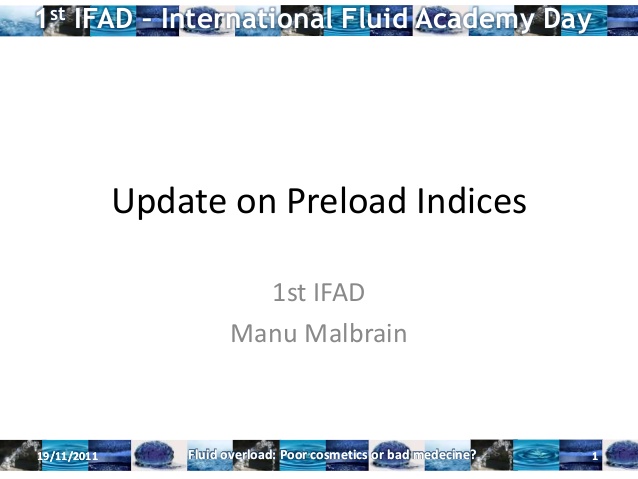 Manu Malbrain - Preload - IFAD 2011