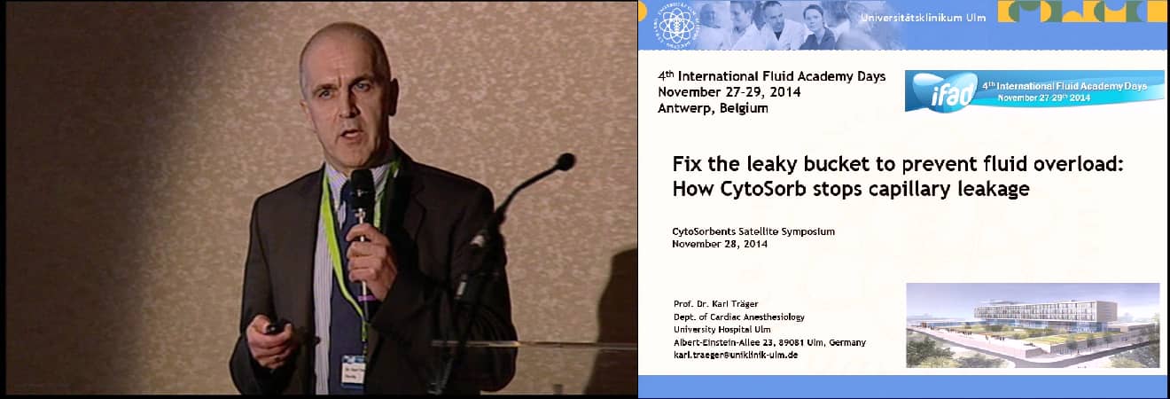 Fix the leaky bucket to prevent fluid overload: How CytoSorb stops capillary leakage