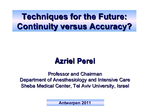 Azriel Perel - Techniques for the Future - IFAD 2011