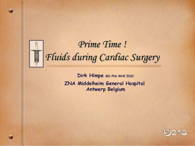 Dirk Himpe - Fluids during Cardiac Surgery - IFAD 2012