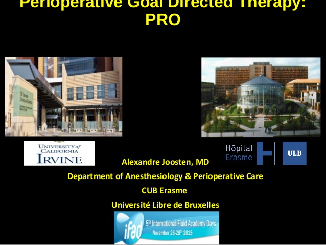 Perioperative Goal Directed Therapy: PRO