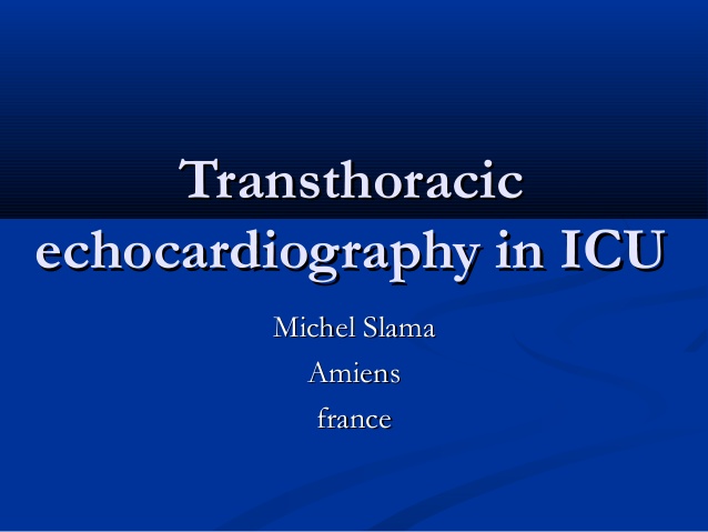 Transthoracic echocardiography in ICU