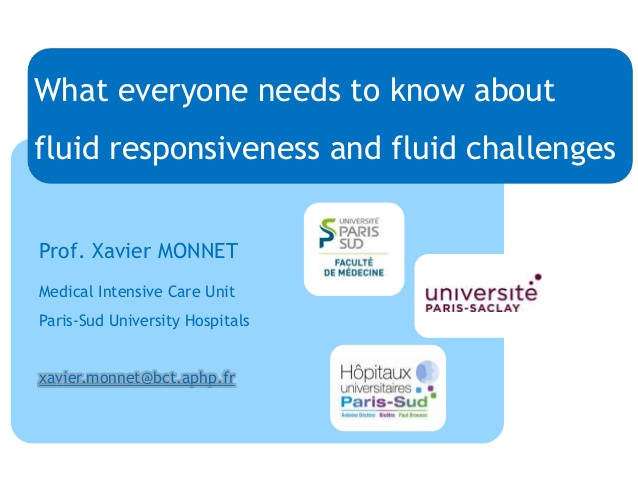 What everyone needs to know about fluid responsiveness and fluid challenges