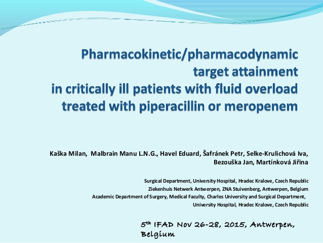 Pharmacokinetic/ pharmacodynamic target attainment in critically ill patients
