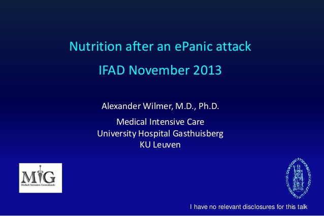 Nutrition after an ePanic attack